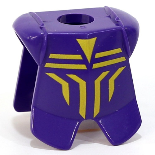 Pectoral armure minifigurine cravate avec protection des jambes, danju motif imprimé géométrique (Minifig Neckwear Armor Breastplate with Leg Protection, Danju Geometric Print)