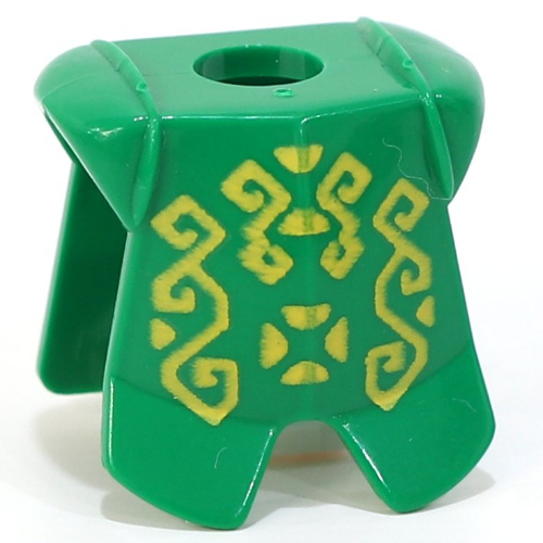 Cuirasse armure minifigurine avec protection des jambes, motif imprimé géométrique rascus (Minifig Neckwear Armor Breastplate with Leg Protection, Rascus Geometric Print)