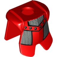 Pectoral armure minifigurine avec protection des jambes, motif imprimé chaîne adric / kentis (Minifig Neckwear Armor Breastplate with Leg Protection, Adric/Kentis Chain Mail Print)