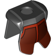 Cuirasse armure minifigurine avec protection des jambes, avatar feu nation soldat motif imprimé (Minifig Neckwear Armor Breastplate with Leg Protection, Avatar Fire Nation Soldier Print)