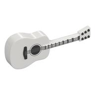 Visuel indicatif Rebrickable de Instrument de musique guitare acoustique avec cordes d'argent motif imprimé (Musical Instrument Guitar Acoustic with Silver Strings Print)
