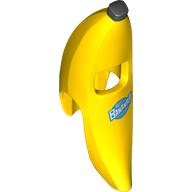 Costume banane costume avec étiquette bleue motif imprimé (Costume Banana Suit with Blue Label Print)