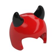 Costume / masque, imp avec des cornes de diable noir motif imprimé (Costume / Mask, Imp with Black Devil Horns Print)