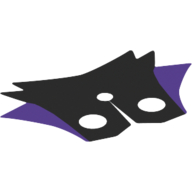 Col cape, pointu avec 2 violet foncé et 4 points noirs (maléfique), pointu au cou [haut avec 2 trous] (Neckwear Cape Collar, Pointed with 2 Dark Purple and 4 Black Points (Maleficent), Pointed at Neck [Top with 2 Holes])