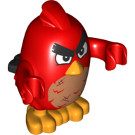 Visuel indicatif Rebrickable de Animal, Oiseau, Rouge, Sale (Animal, Bird, Red, Dirty)