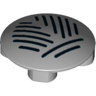 Visuel indicatif Rebrickable de Plaque ronde 2 x 2 avec fond arrondi avec motif imprimé rayures bleu foncé (Plate Round 2 x 2 with Rounded Bottom with Dark Blue Stripes Print)