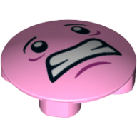 Visuel indicatif Rebrickable de Plaque ronde 2 x 2 avec fond arrondi avec motif imprimé sur le visage (Plate Round 2 x 2 with Rounded Bottom with Face Print)
