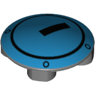 Visuel indicatif Rebrickable de Plaque ronde 2 x 2 avec fond arrondi avec fond azur foncé et motif imprimé cercle noir et rectangle (Plate Round 2 x 2 with Rounded Bottom with Dark Azure Background and Black Circle and Rectangle Print)