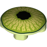 Visuel indicatif Rebrickable de Plaque ronde 2 x 2 avec fond arrondi avec motif imprimé œil de monstre vert (Plate Round 2 x 2 with Rounded Bottom with Green Monster Eye Print)