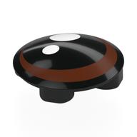 Visuel indicatif Rebrickable de Plaque ronde 2 x 2 avec fond arrondi avec œil, brun rougeâtre iris blanc pupille motif imprimé (Plate Round 2 x 2 with Rounded Bottom with Eye, Reddish Brown Iris White Pupil Print)