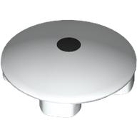 Visuel indicatif Rebrickable de Plaque ronde 2 x 2 avec fond arrondi avec motif imprimé point noir (Plate Round 2 x 2 with Rounded Bottom with Black Dot Print)