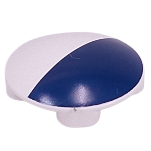 Visuel indicatif Rebrickable de Plaque ronde 2 x 2 avec fond arrondi avec motif imprimé demi-cercle bleu foncé (Plate Round 2 x 2 with Rounded Bottom with Dark Blue Half Circle Print)