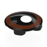 Visuel indicatif Rebrickable de Plaque ronde 2 x 2 avec fond arrondi avec œil, pupille blanc, motif imprimé Iris brun rougeâtre (Plate Round 2 x 2 with Rounded Bottom with Eye, White Pupil, Reddish Brown Iris Print)