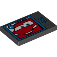 Visuel indicatif Rebrickable de Tuile 2 x 3 avec motif imprimé tablette mcqueen (Tile 2 x 3 with Tablet McQueen Print)