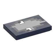 Visuel indicatif Rebrickable de Tuile 2 x 3 avec motif imprimé visage de calmar pixélisé (Tile 2 x 3 with Pixelated Squid Face Print)
