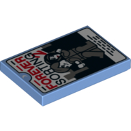 Visuel indicatif Rebrickable de Tuile 2 x 3 avec fond de film 'Forever Sorting 2' imprimé (Tile 2 x 3 with Movie Case 'Forever Sorting 2' Print)