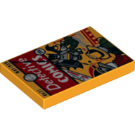 Visuel indicatif Rebrickable de Tuile 2 x 3 avec bandes dessinées détective #27 avec motif imprimé Batman (Tile 2 x 3 with Detective Comics #27 with Batman Print)