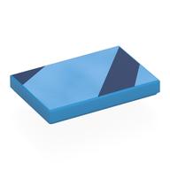 Visuel indicatif Rebrickable de Tuile 2 x 3 avec des formes bleu foncé motif imprimé (Tile 2 x 3 with Dark Blue Shapes Print)