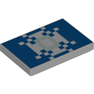 Visuel indicatif Rebrickable de Tuile 2 x 3 avec motif imprimé flocon de neige pixelisé (Tile 2 x 3 with Pixelated Snowflake Print)