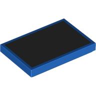 Visuel indicatif Rebrickable de Tuile 2 x 3 avec motif noir Surface imprimée (Tile 2 x 3 with Black Surface Print)