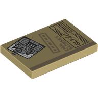 Visuel indicatif Rebrickable de Tuile 2 x 3 avec dossier, photo d'abomination, motif imprimé 'EMIL BLONSKY' (Tile 2 x 3 with Case File, Photo of Abomination, 'EMIL BLONSKY' Print)