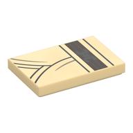 Visuel indicatif Rebrickable de Tuile 2 x 3 avec motif imprimé robe Jedi (Tile 2 x 3 with Jedi Robe Print)