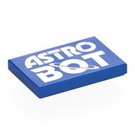 Visuel indicatif Rebrickable de Tuile 2 x 3 avec motif imprimé blanc 'ASTRO BOT' (Tile 2 x 3 with White 'ASTRO BOT' Print)
