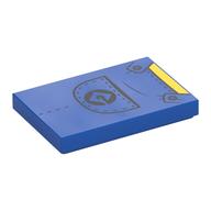 Visuel indicatif Rebrickable de Tuile 2 x 3 avec motif imprimé bleu (Tile 2 x 3 with Blue Overall Print)
