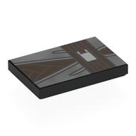 Visuel indicatif Rebrickable de Tuile 2 x 3 avec robe Jedi Noire, Chemise Marron Foncé, Motif imprimé Ceinture (Tile 2 x 3 with Black Jedi Robe, Dark Brown Shirt, Belt Print)