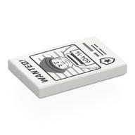 Visuel indicatif Rebrickable de Tuile 2 x 3 avec affiche, imprimé '604-14' (Tile 2 x 3 with Wanted Poster, '604-14' Print)