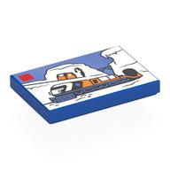 Visuel indicatif Rebrickable de Tuile 2 x 3 avec LEGO coffret, motif imprimé Arctic Train (Tile 2 x 3 with LEGO Set, Arctic Train Print)