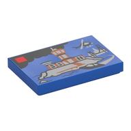 Visuel indicatif Rebrickable de Tuile 2 x 3 avec motif LEGO coffret Box imprimé (Tile 2 x 3 with LEGO Set Box Print)
