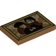 Visuel indicatif Rebrickable de Tuile 2 x 3 avec motif imprimé photo lis & James Potter (Tile 2 x 3 with Lily & James Potter Photo Print)