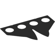 Manteaux accessoire de taille, pointus, découpés en profondeur [uni] (Hipwear Coattails, Pointed, Deep Cutout [Plain])