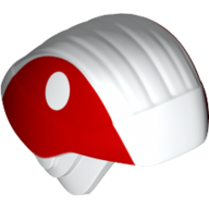 Casque Rebel Trooper avec protecteurs d'oreille, rouge côtés motif imprimé (Helmet Rebel Trooper with Ear Protectors, Red Sides Print)