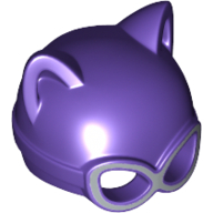 Masque avec les oreilles de chat et les lunettes surélevées (chatwoman) (Mask with Cat Ears and Raised Eye Goggles (Catwoman))