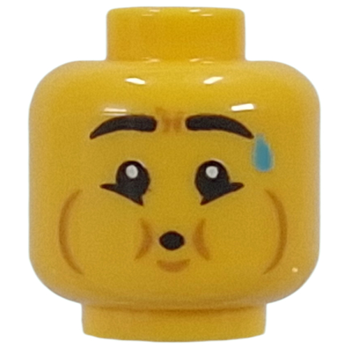 Tête de minifigurine Joueur de tuba, joues soufflées (Minifig Head Tuba Player, Full Blowing Cheeks)