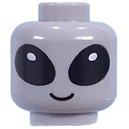 Tête de minifigurine, Motif imprimé Alien classique (Minifig Head, Classic Alien Print)