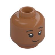Patille de padma tête figurine, sourire tordu, bouche fermée / bouche ouverte (Minifig Head Padma Patil, Crooked Smile, Closed Mouth/Open Mouth)