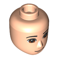 Tête de mini-poupée Homme, yeux brun rougeâtre (Minidoll Head Male, Reddish Brown Eyes)