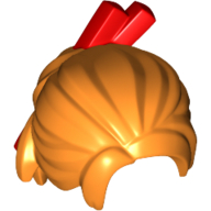 Chignon de cheveux avec baguettes rouges (Hair Bun with Red Chopsticks)