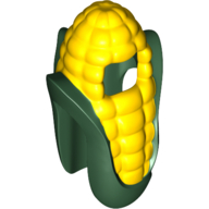 Visuel indicatif Rebrickable de Costume Costume d'épi de maïs avec motif imprimé feuilles vert foncé (Costume Corn Cob Suit with Dark Green Leaves Print)