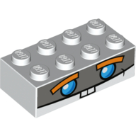 Visuel indicatif Rebrickable de Brique 2 x 4 avec motif imprimé Boost Face (Brick 2 x 4 with Boost Face Print)