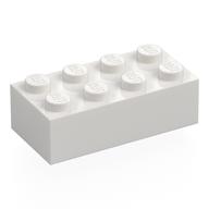 Visuel indicatif Rebrickable de Brique 2 x 4 avec motif imprimé 'I heart LEGO STORE BEIJING 2019 - 2020' (Brick 2 x 4 with 'I heart LEGO STORE BEIJING 2019 - 2020' Print)