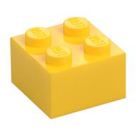 Visuel indicatif Rebrickable de Brique 2 x 2 avec logo LEGO avec ouvert o motif imprimé noir (Brick 2 x 2 with LEGO Logo with Open O Black Print)