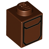 Visuel indicatif Rebrickable de Brique 1 x 1 avec poche veste motif imprimé (Brick 1 x 1 with Jacket Pocket Print)