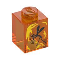 Visuel indicatif Rebrickable de Brique 1 x 1 avec motif imprimé moustique (Brick 1 x 1 with Mosquito Print)