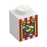 Visuel indicatif Rebrickable de Brique 1 x 1 avec Jelly Beans (Bertie Botts Beans) motif imprimé (Brick 1 x 1 with Jelly Beans (Bertie Botts Beans) Print)