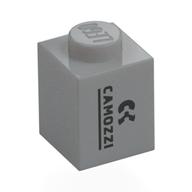 Visuel indicatif Rebrickable de Brique 1 x 1 avec motif imprimé noir 'CAMOZZI' (Brick 1 x 1 with Black 'CAMOZZI' Print)