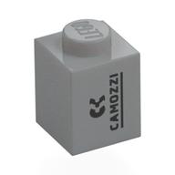 Visuel indicatif Rebrickable de Brique 1 x 1 avec motif imprimé noir 'CAMOZZI' (Brick 1 x 1 with Black 'CAMOZZI' Print)
